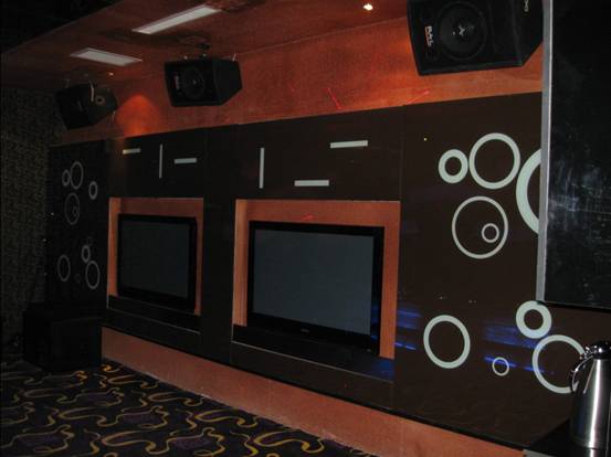 皇家壹号娱乐会所包房应用了PAL品牌PK系列专业音箱